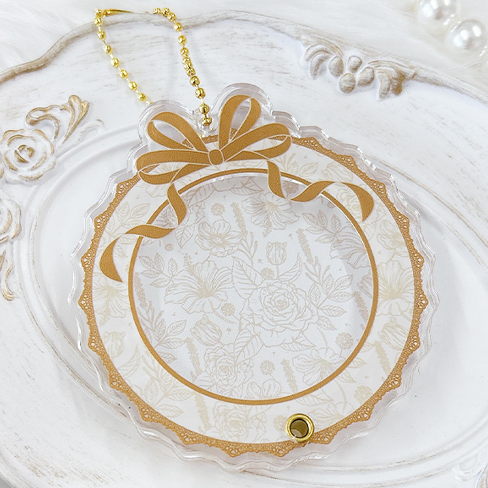 Amazon | 缶バッジ用アクリルフレーム 【花柄】推し活 オタ活 小物入れ